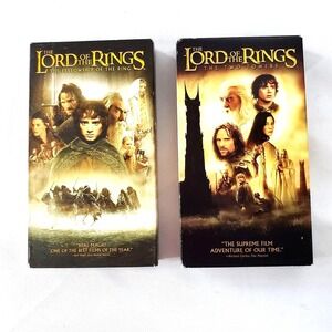 The Lord Of The Rings: The Fellowship Of The Ring & The Two Towers VHS  Set